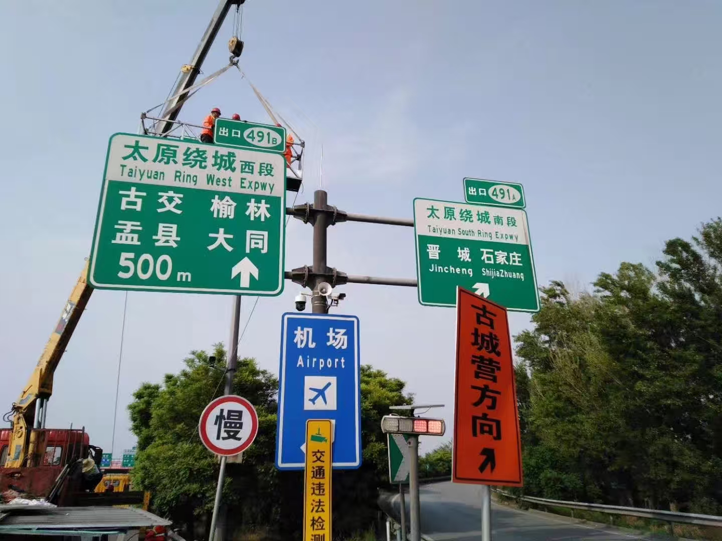 常州市标志杆指路牌 - 厂家